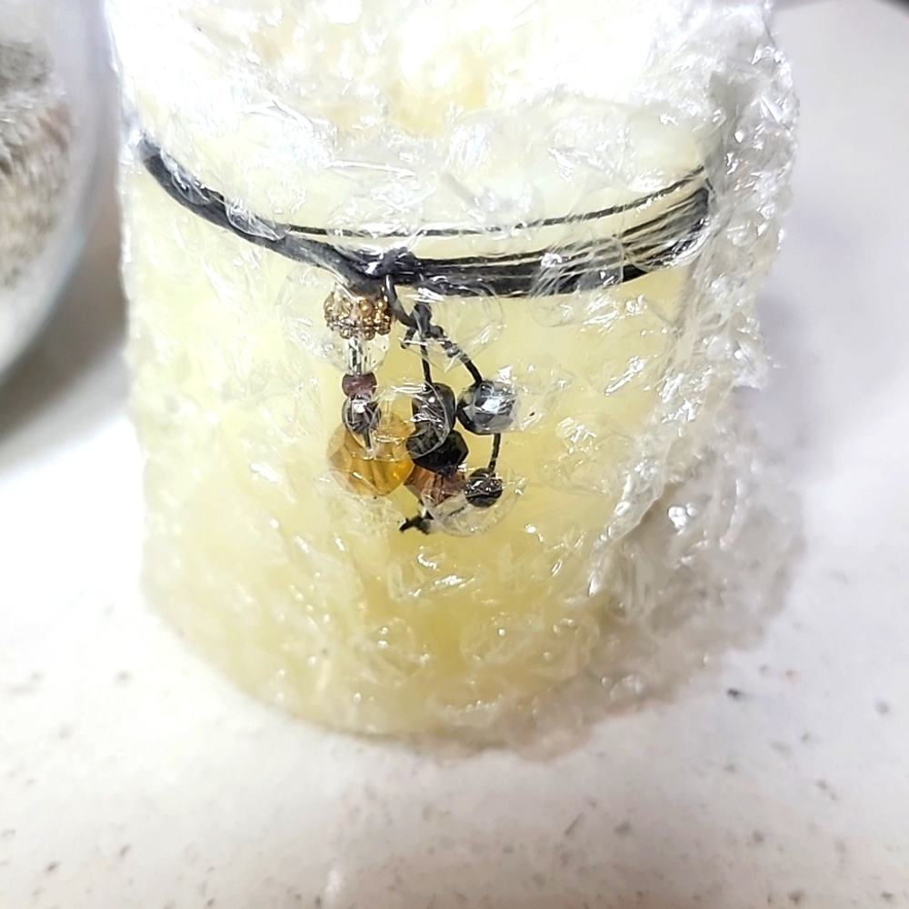 San Miguel Hurricane Flameless Candle with Inspiration Rocks. New In Box. - Picture 3 of 5